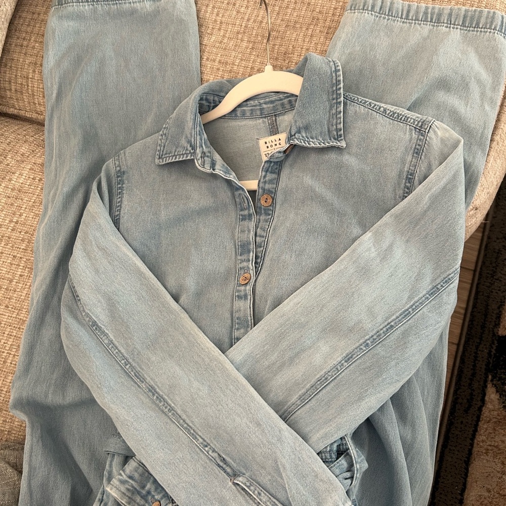 Billabong The Salty Blonde Denim Sunday Uniform
Jumper Women's SZ S retail $150 - Picture 12 of 16
